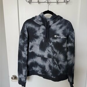 Champion Gray Tie-Dye Hoodie